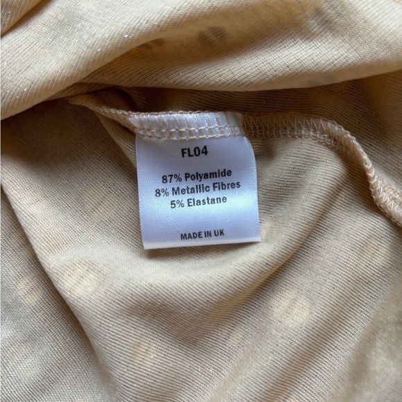 Flounce London Sequin Mini Dress Gold/Nude Women's Size 2 - Picture 7 of 12